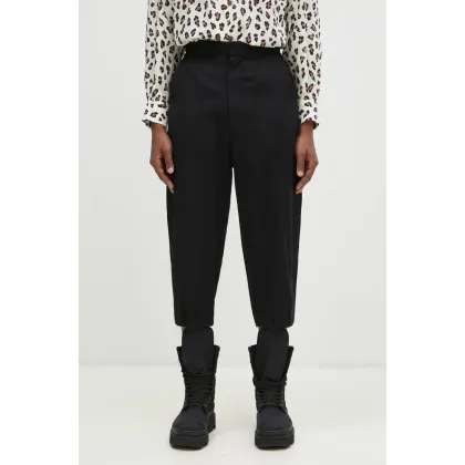 Zdjęcie Ader Error spodnie wełniane kolor czarny proste BN01FWSA0203BK