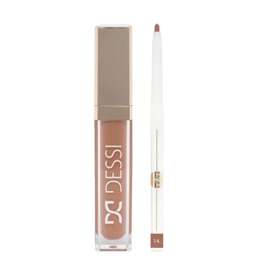 obrazek 1 Dessi Cosmetics Zestaw do ust Pomadka 18 Cheers + Konturówka 14 pomadka 18 Cheers + konturówka 14
