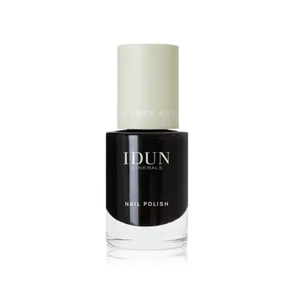 Zdjęcie IDUN Minerals Nail Polish Lakier do paznokci 11 ml Onyx Classic Black