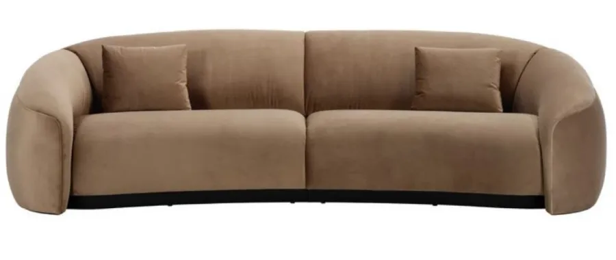 obrazek 1 Wykwitna sofa Carlyle w kształcie półksiężyca do salonu