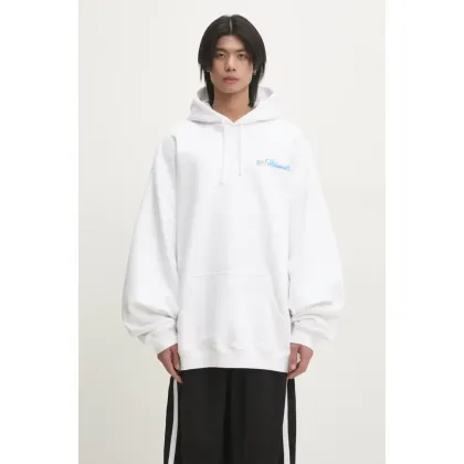 Zdjęcie VETEMENTS bluza Only Vetements Oversized męska kolor biały z kapturem z nadrukiem UA66HD770W