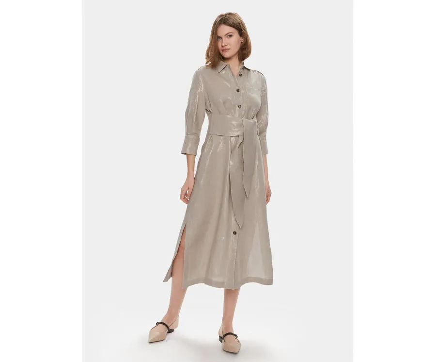 obrazek 1 Marella Sukienka koszulowa Balia 2413221114 Beżowy Regular Fit