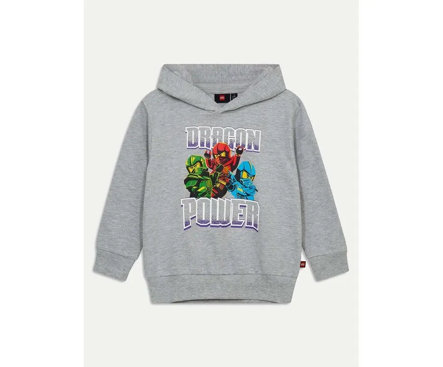 obrazek 1 LEGO Bluza Ninjago 12011409 Szary Relaxed Fit