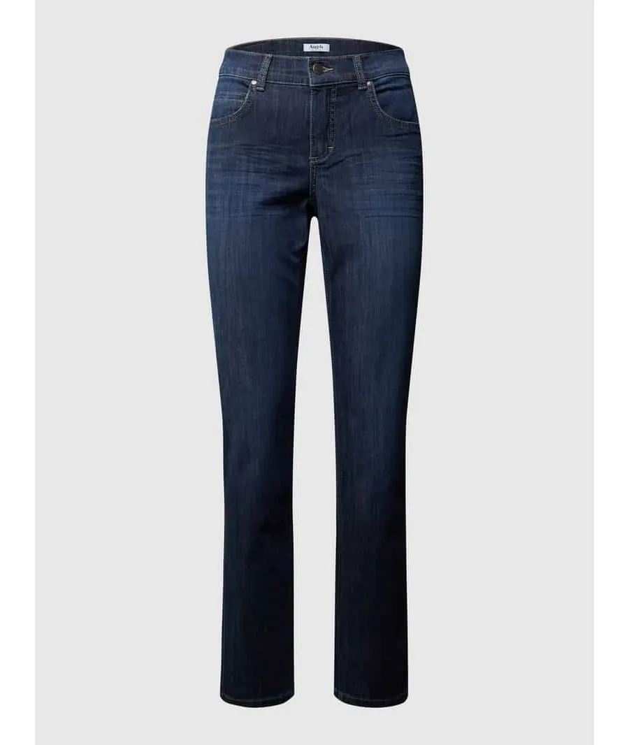 obrazek 1 Jeansy o kroju regular fit z naszywką z logo model ‘CICI 34’