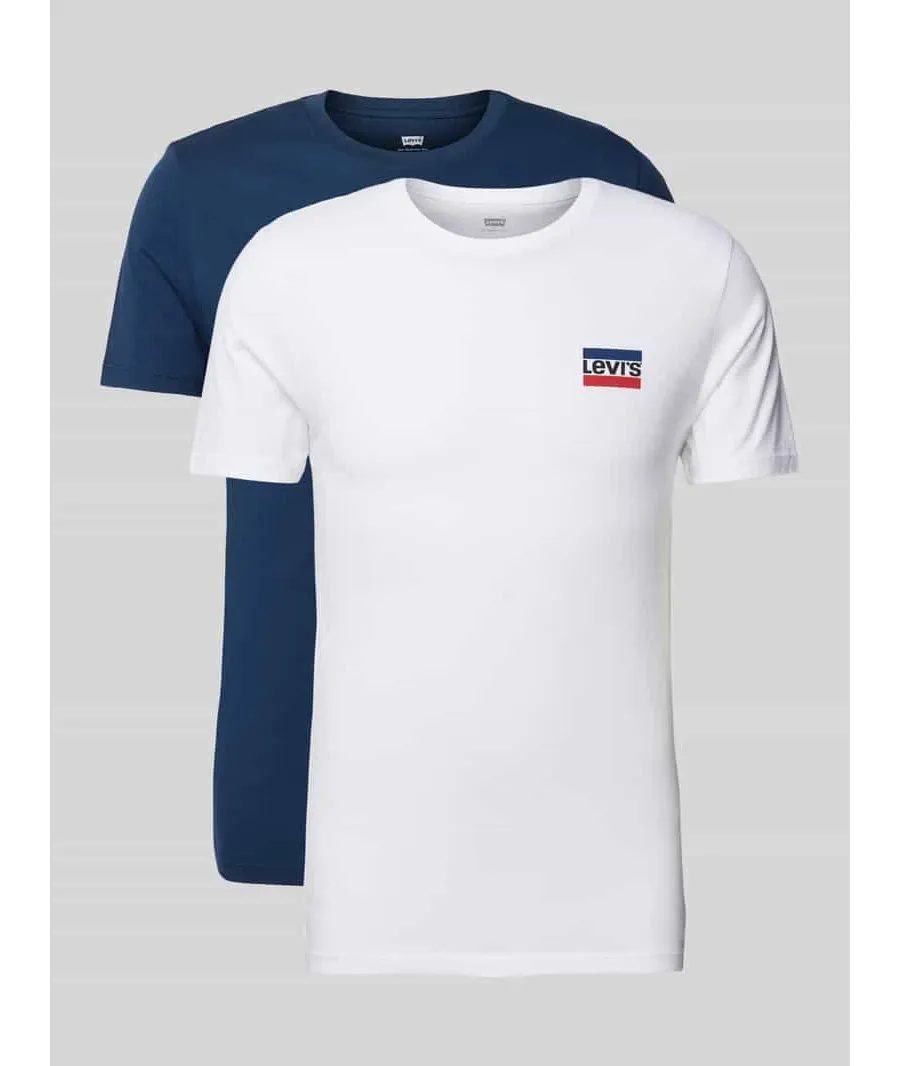 obrazek 1 T-shirt z nadrukiem z logo w zestawie 2 szt.