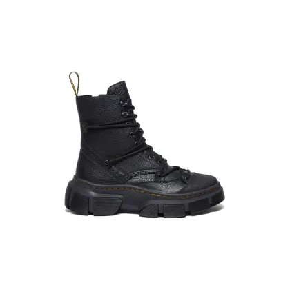 Zdjęcie Dr. Martens botki skórzane DMXL damskie kolor czarny na platformie DM41646001