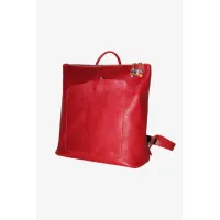 Picture Red elegant backpack made of leather - Terrida