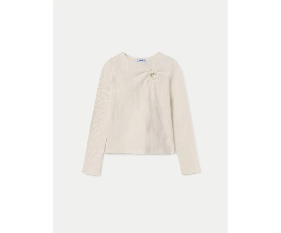 obrazek 1 Mayoral Bluzka 7011 Écru Regular Fit