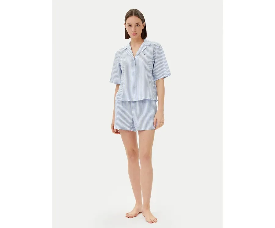obrazek 1 Tommy Hilfiger Piżama UW0UW05799 Błękitny Regular Fit