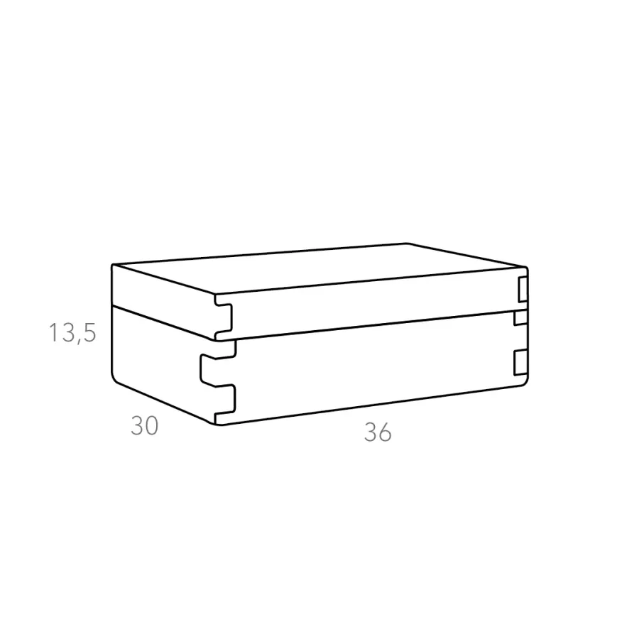 obrazek 4 Stylowe czarne skórzane pudełko Snob do przechowywania 36x30xH13,5 cm