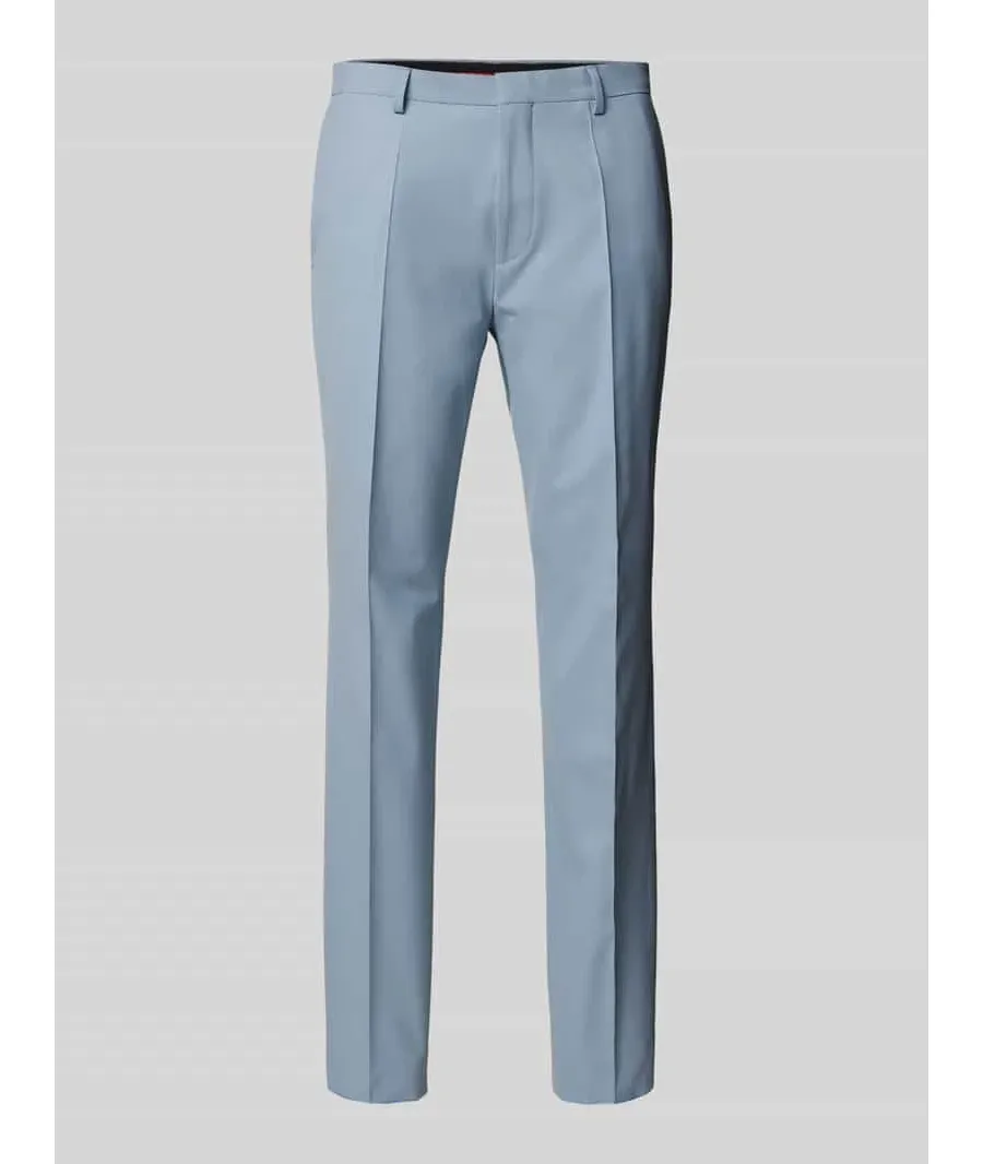 obrazek 1 Spodnie do garnituru o kroju slim fit w kant model ‘Hesten’