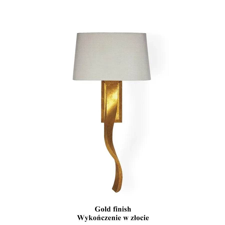obrazek 3 Stylowy kinkiet RIBBON w czterech dekoracyjnych wykończeniach
