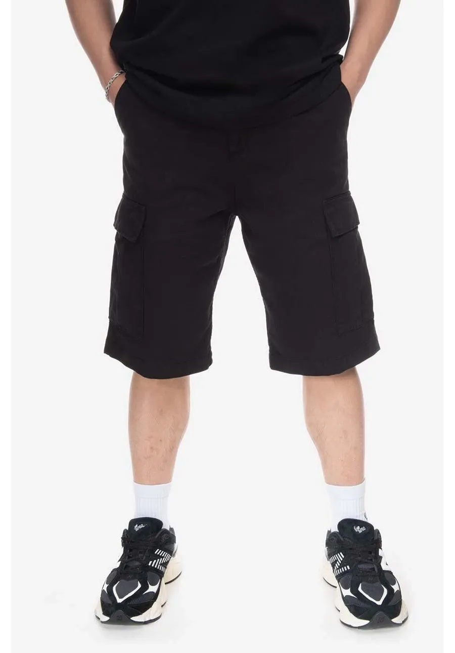 obrazek 1 Carhartt WIP szorty bawełniane Regular Cargo Short kolor czarny I031517-AMMONITE