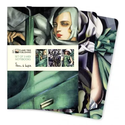 Zdjęcie Stylowa kolekcja midi notatników Tamara Łempicka - Flame Tree Studio