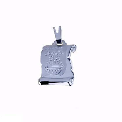 Zdjęcie Medalik chrztu na pergaminie wym.20x15mm.