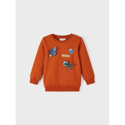 Zdjęcie NAME IT Bluza 13221575 Pomarańczowy Regular Fit
