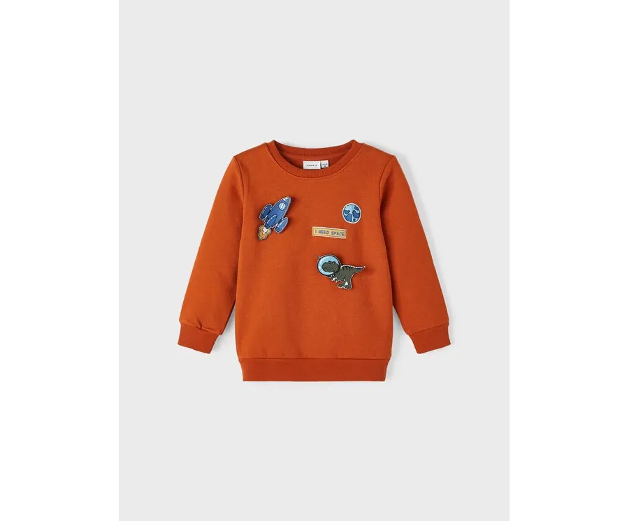 obrazek 1 NAME IT Bluza 13221575 Pomarańczowy Regular Fit