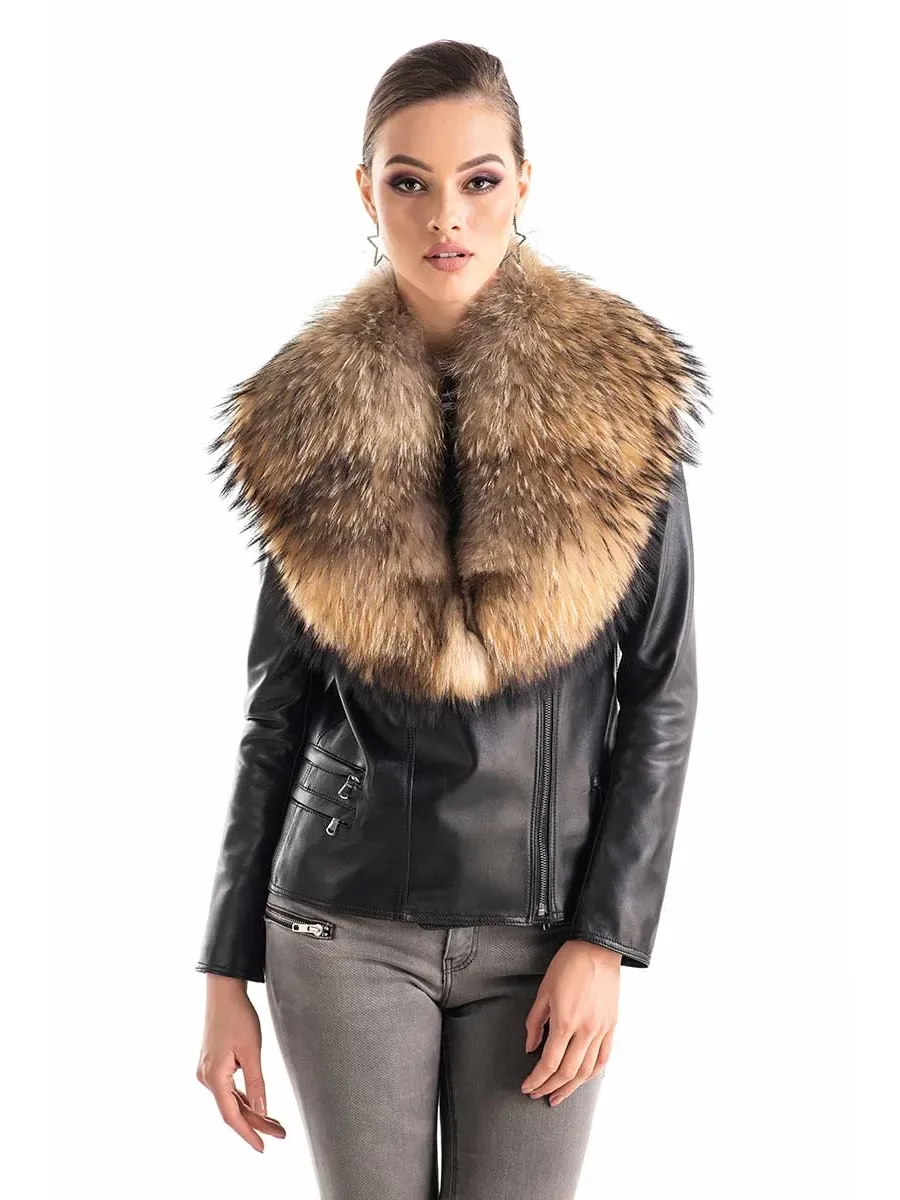 picture 4 Luxurious elegant fox / raccoon fur collar - A&A Vesa