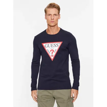 Zdjęcie Guess Longsleeve Original Logo M2YI31 I3Z14 Granatowy Slim Fit