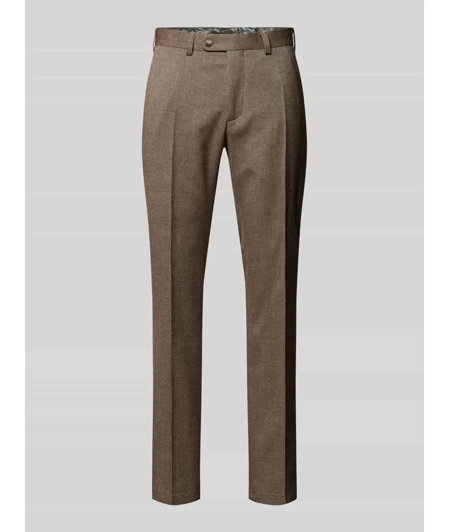obrazek 1 Spodnie do garnituru o kroju slim fit w kant model ‘Sergio’