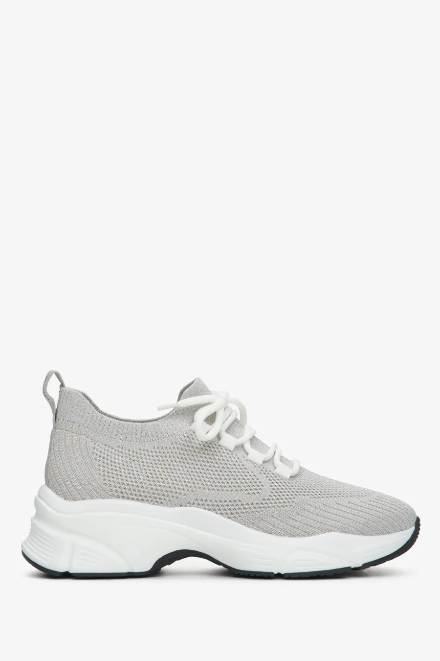 obrazek 1 Estro: Szare sneakersy damskie z siateczki na elastycznej podeszwie
