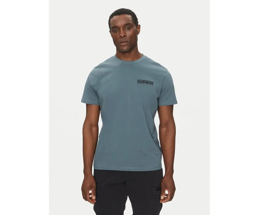 obrazek 1 Napapijri T-Shirt S-Vignoni NP0A4ILX Niebieski Regular Fit