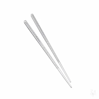 Zdjęcie Stylowe chińskie srebrne pałeczki do jedzenia - Zaramella Argenti