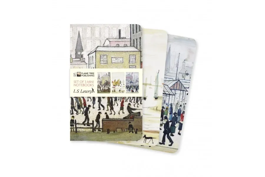 obrazek 1 Designerska Kolekcja mini notatników L.S. Lowry - Flame Tree Publishing