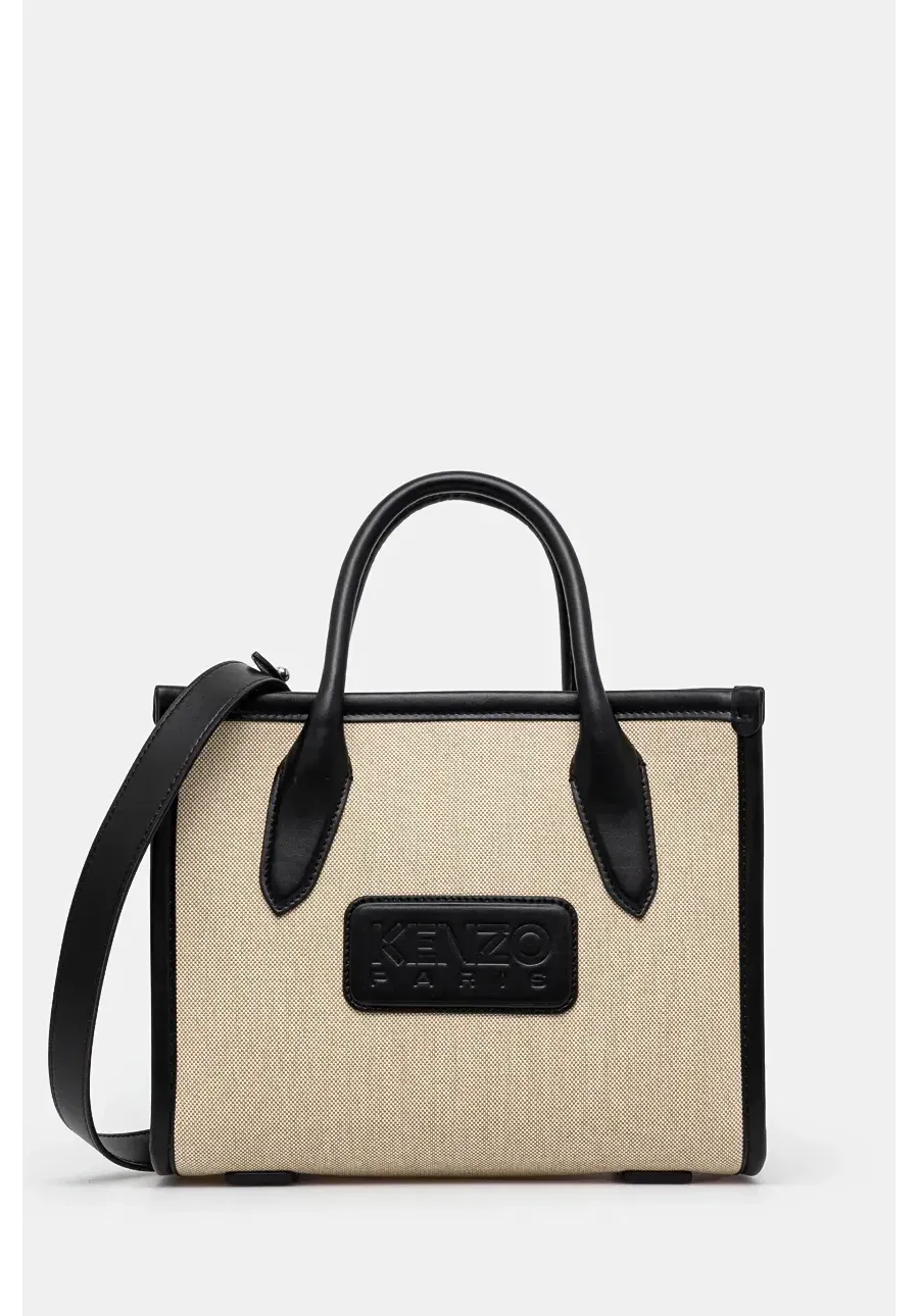 obrazek 1 Kenzo torebka 18 Small Tote Bag kolor beżowy FE52SA210B01.99