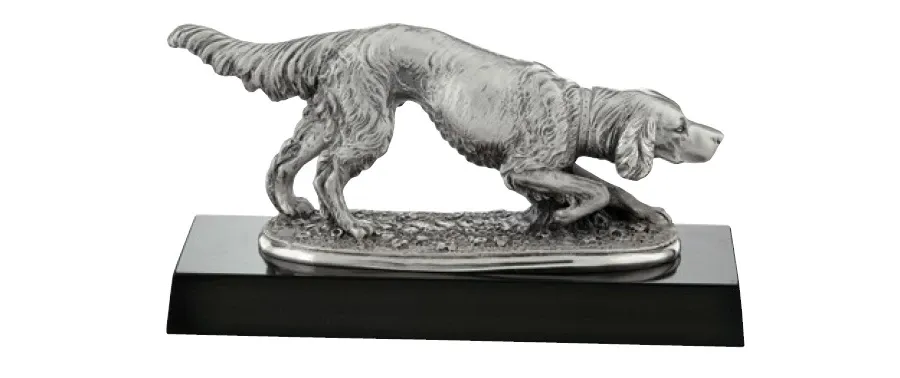 picture 1 Statuette with a dog as a gift for a hunter - Astra Argenti