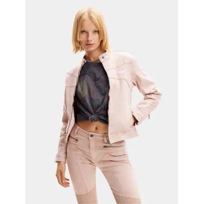 Zdjęcie Desigual Kurtka jeansowa California 24SWED49 Różowy Regular Fit
