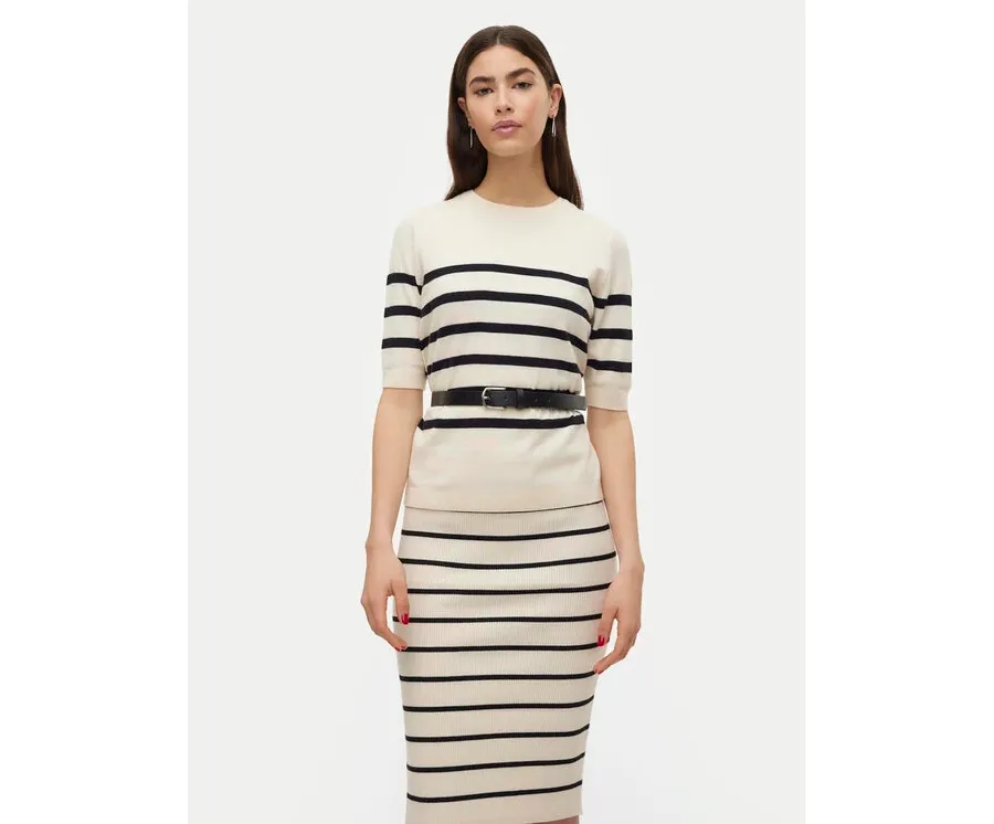 obrazek 1 Vero Moda Sweter Saba 10306829 Beżowy Regular Fit