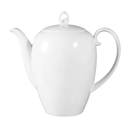 Picture White porcelain coffee pot in a modern style - Seltmann Weiden
