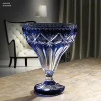Picture Elegant blue crystal glass from Italy