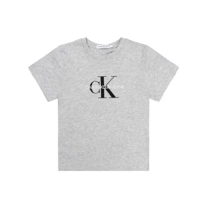 Zdjęcie Calvin Klein Jeans T-Shirt Monogram Logo IU0IU00068 Szary Regular Fit