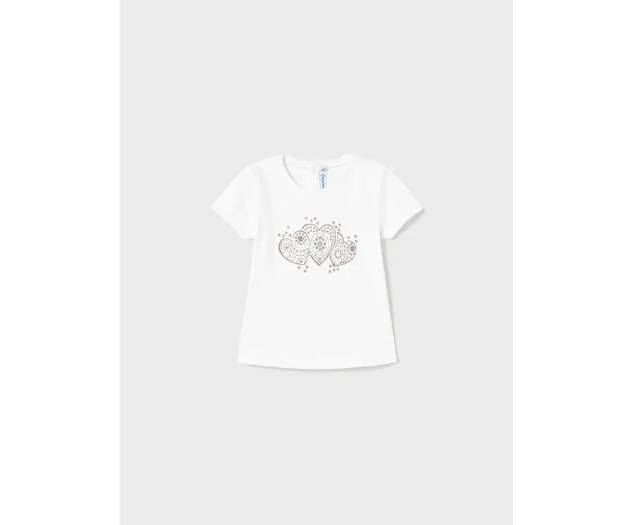 obrazek 1 Mayoral T-Shirt 105 Biały Regular Fit