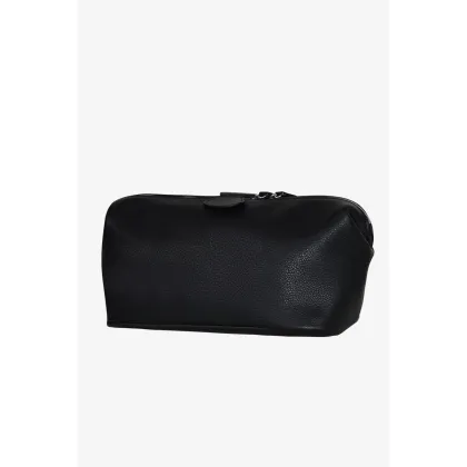 Zdjęcie Eksklzuwyna czarna kosmetyczka wykonana ze skóry - Terrida