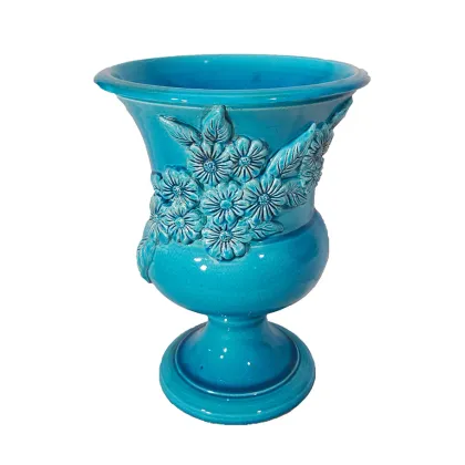 Picture Original Italian vase with floral relief