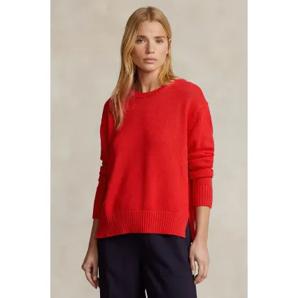 Zdjęcie Polo Ralph Lauren sweter bawełniany kolor czerwony lekki