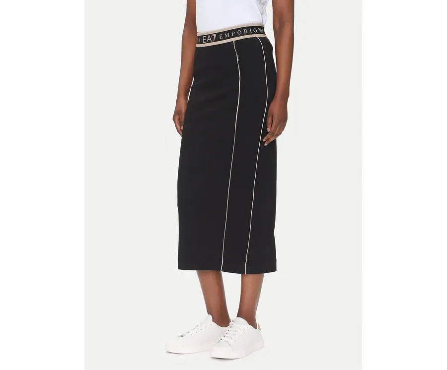 obrazek 1 EA7 Emporio Armani Spódnica midi 7W000279 AF12501 UC001 Czarny Regular Fit