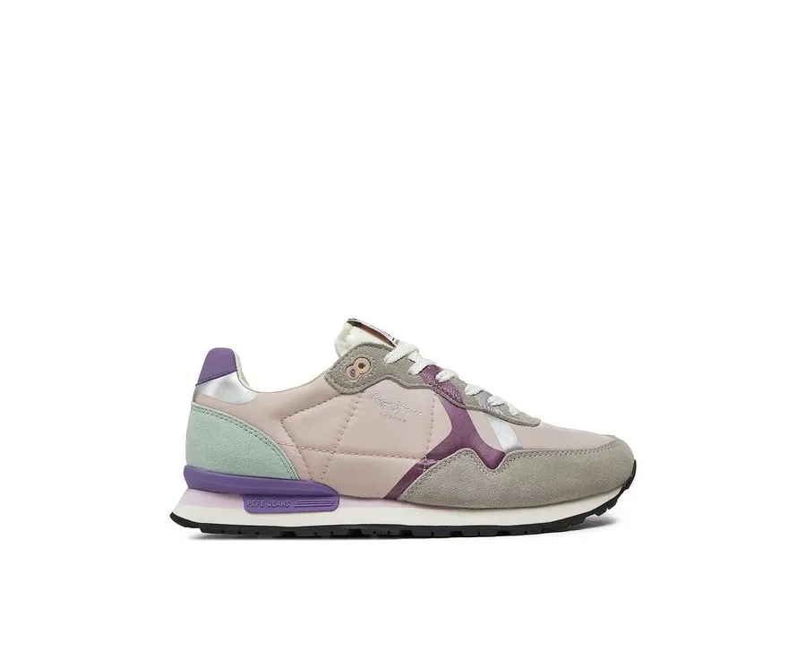 obrazek 1 Pepe Jeans Sneakersy Brit Print W PLS40010 Szary