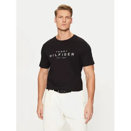 Zdjęcie Tommy Hilfiger T-Shirt Big Logo Tee MW0MW37448 Czarny Slim Fit