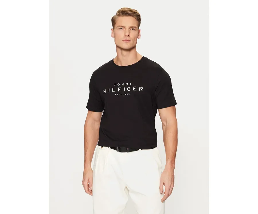 obrazek 1 Tommy Hilfiger T-Shirt Big Logo Tee MW0MW37448 Czarny Slim Fit