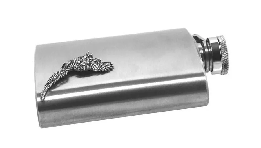 obrazek 2 Elegancka piersiówka z emblematem bażanta dla myśliwego