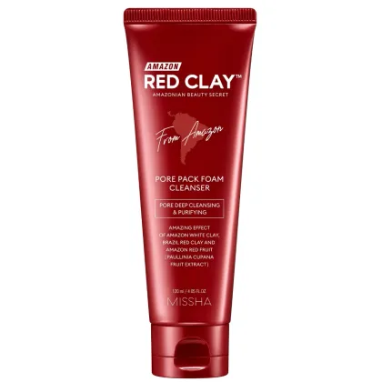 Zdjęcie Missha Amazon Red Clay Pore Pack Foam Cleanser Pianka głęboko oczyszczjąca 120 ml