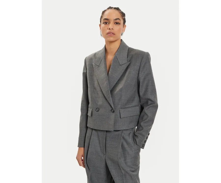 obrazek 1 IVY OAK Marynarka Jenny IO119105 Szary Loose Fit
