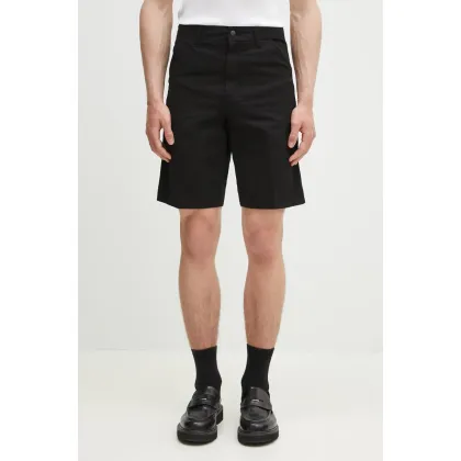 Zdjęcie Carhartt WIP szorty jeansowe Single Knee Short męskie kolor czarny I031504.89GD
