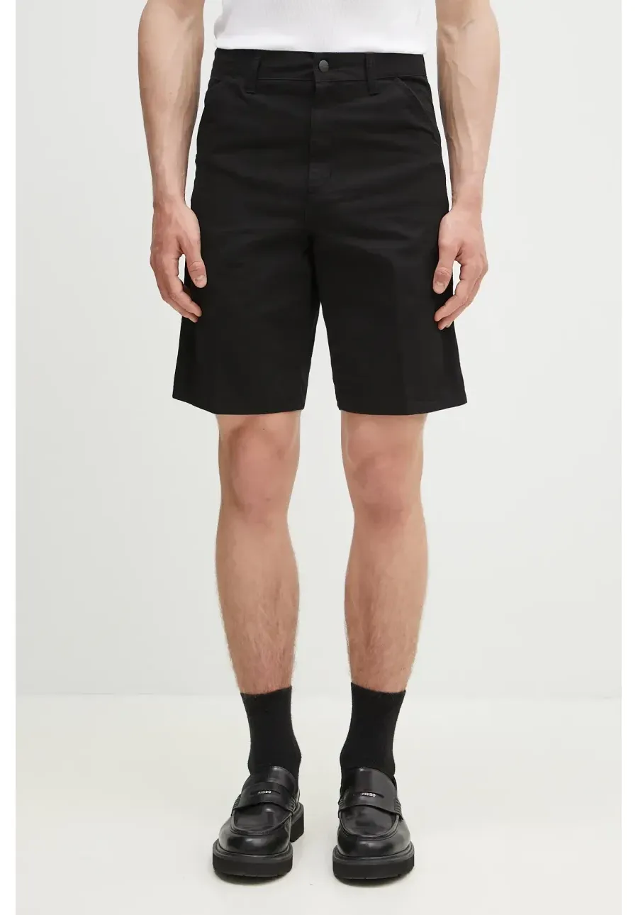 obrazek 1 Carhartt WIP szorty jeansowe Single Knee Short męskie kolor czarny I031504.89GD
