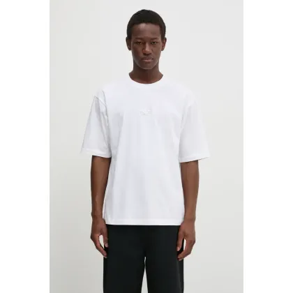 Zdjęcie Filling Pieces t-shirt bawełniany Boxy Embroidered kolor biały z aplikacją 74413791901