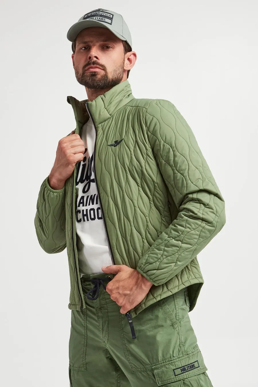 obrazek 1 Kurtka męska pikowana AERONAUTICA MILITARE Aeronautica Militare